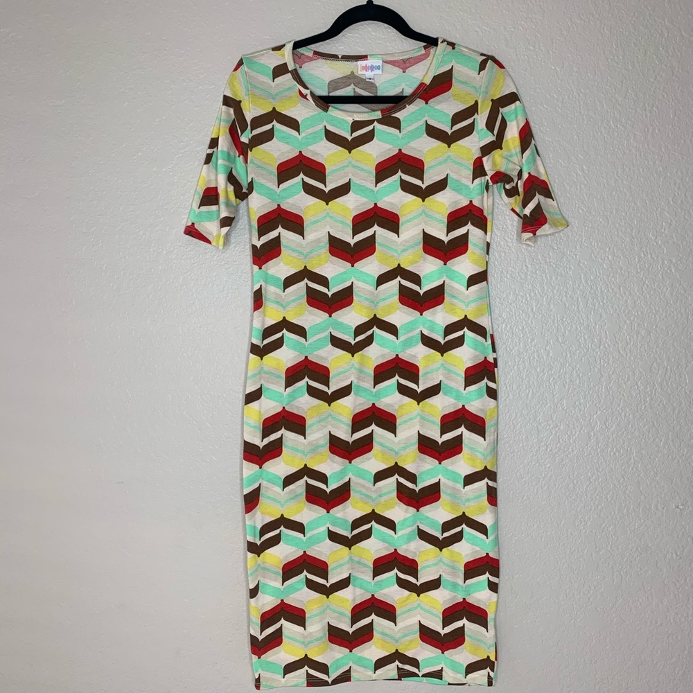 Chevron Print Julia Dress by Lularoe